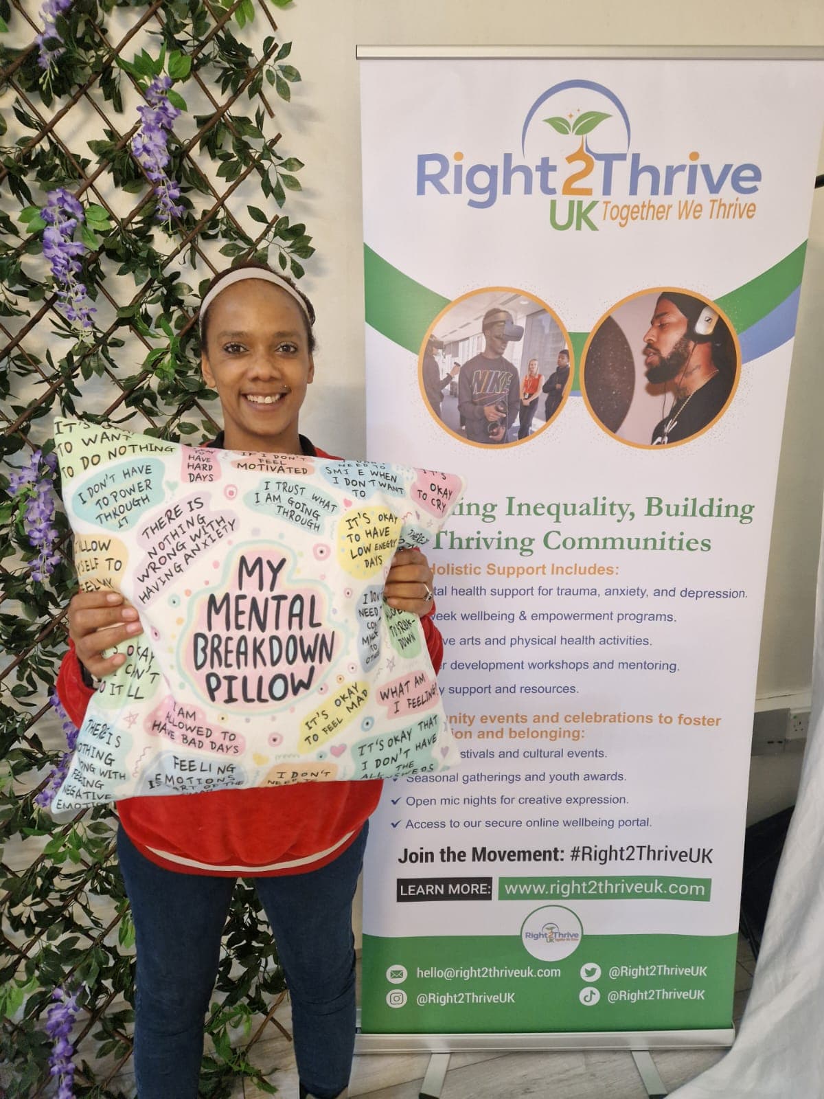 Portrait of Sarah, Right2Thrive community member